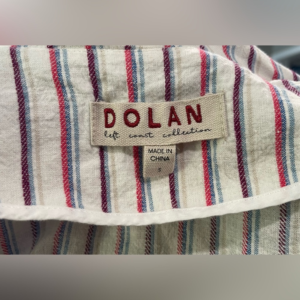 Anthropologie Dolan Anna Double-breasted Striped Linen blazer‎ - Picture 5 of 5